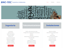 Tablet Screenshot of bnc-tec.com